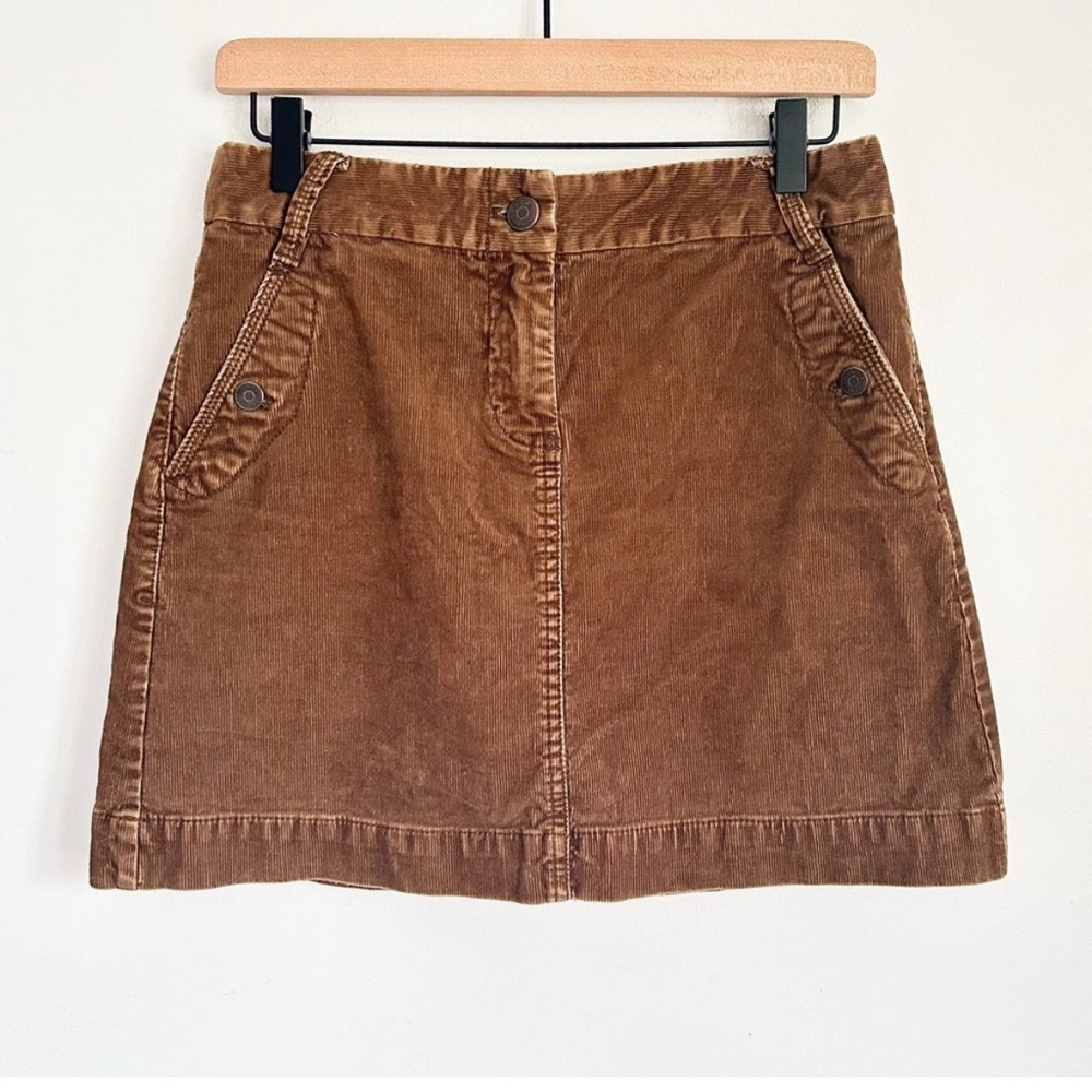 J. Crew Corduroy Mini Skirt Brown Size 4